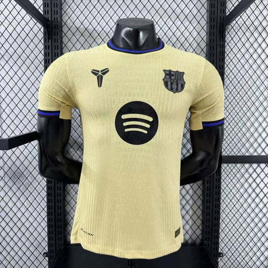 Camisa Barcelona II 2025 Jogador Masculina - Dourada