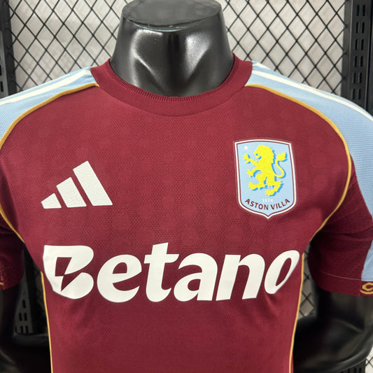 Camisa Aston Villa Home 2025/2026 Adidas Jogador Masculina