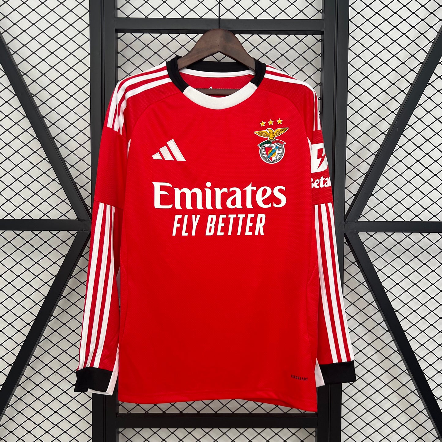 Camisola Principal Manga Comprida SL Benfica Torcedor Temporada 2025-2026