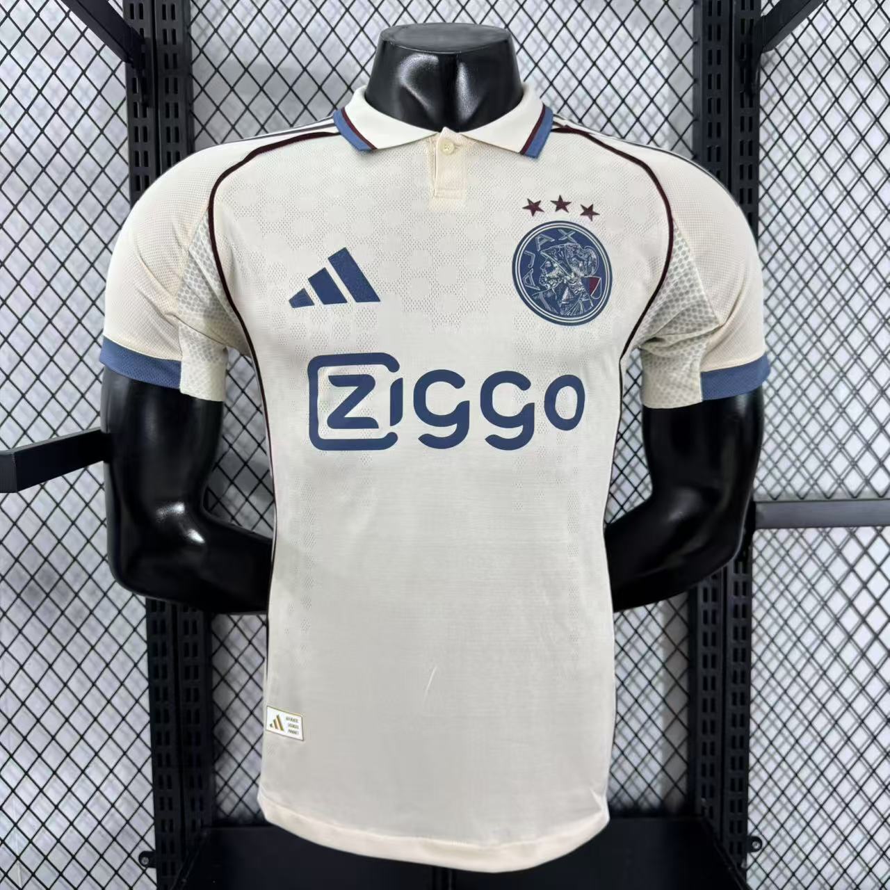 Camisa Ajax II 2025 Jogador Masculina - Bege