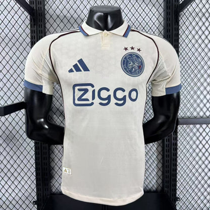 Camisa Ajax II 2025 Jogador Masculina - Bege