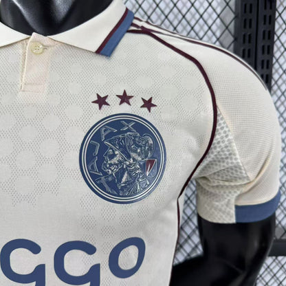 Camisa Ajax II 2025 Jogador Masculina - Bege