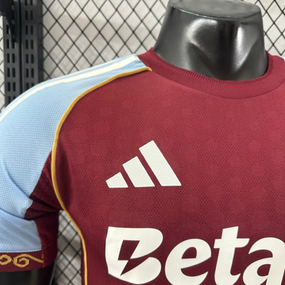 Camisa Aston Villa Home 2025/2026 Adidas Jogador Masculina