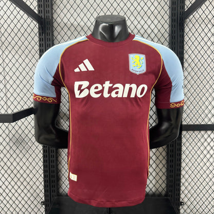 Camisa Aston Villa Home 2025/2026 Adidas Jogador Masculina