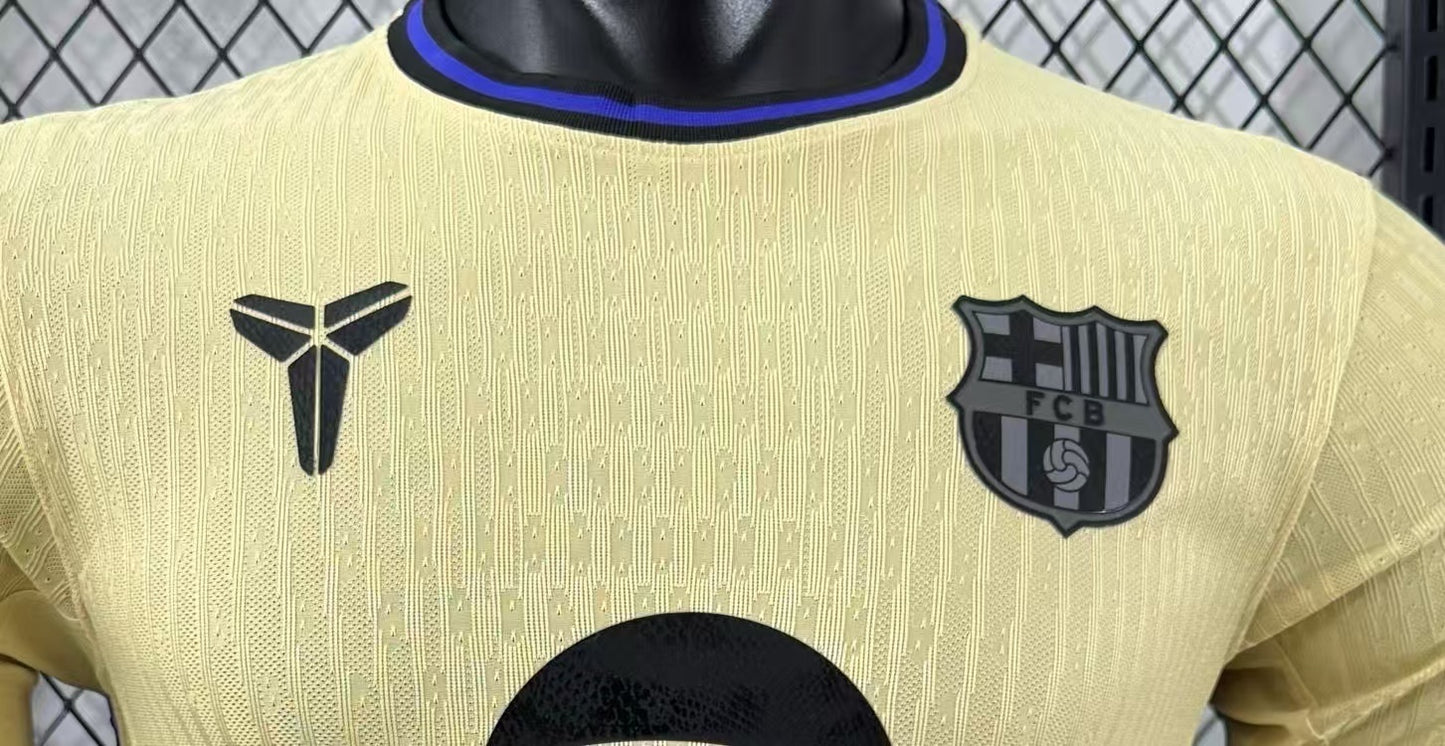 Camisa Barcelona II 2025 Jogador Masculina - Dourada