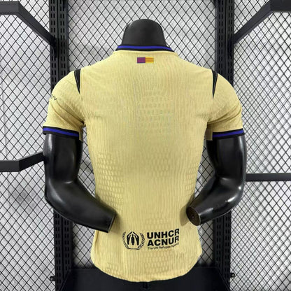 Camisa Barcelona II 2025 Jogador Masculina - Dourada