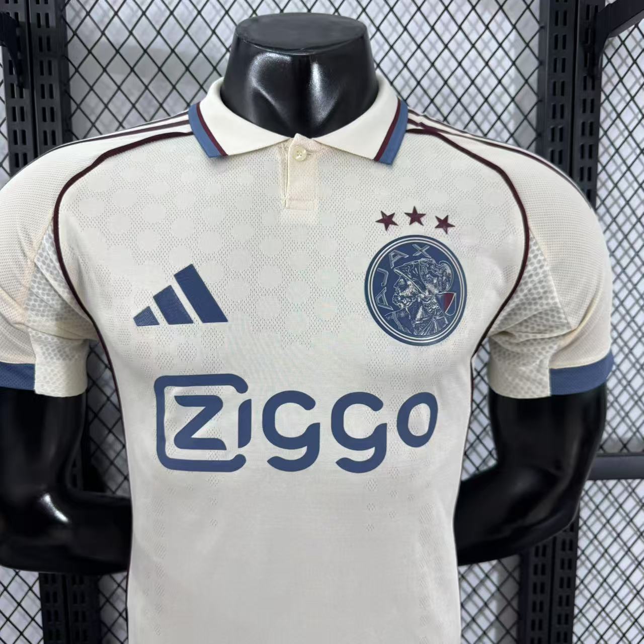 Camisa Ajax II 2025 Jogador Masculina - Bege
