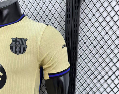 Camisa Barcelona II 2025 Jogador Masculina - Dourada