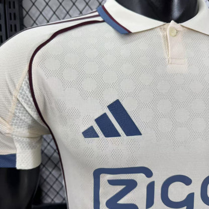 Camisa Ajax II 2025 Jogador Masculina - Bege